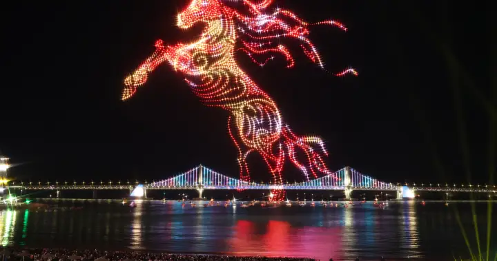 Drums, drones and fireworks ring in the New Year across Asia – National