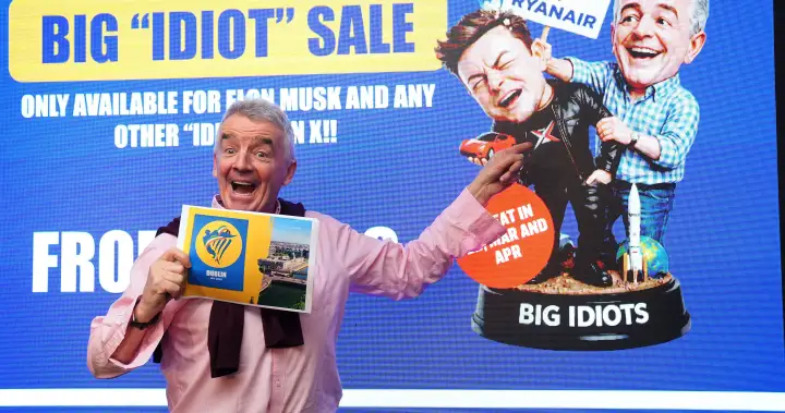 Ryanair CEO launches ‘Great Idiots’ seat sale aimed at Elon Musk amid feud – National