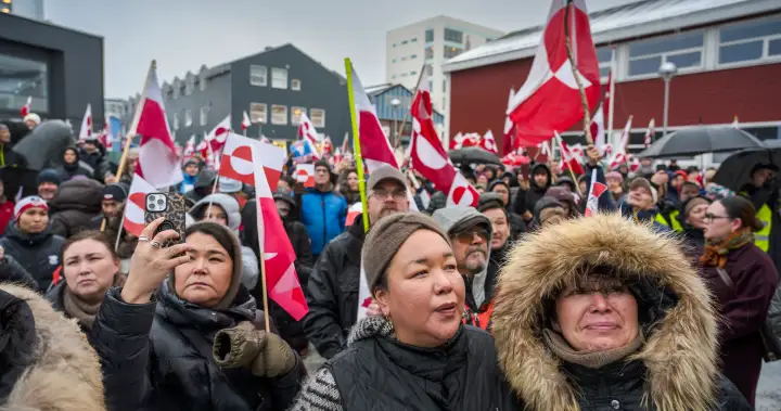 Pro-Greenland demonstrators mock Trump with ‘Make America Go Away’ hats – National