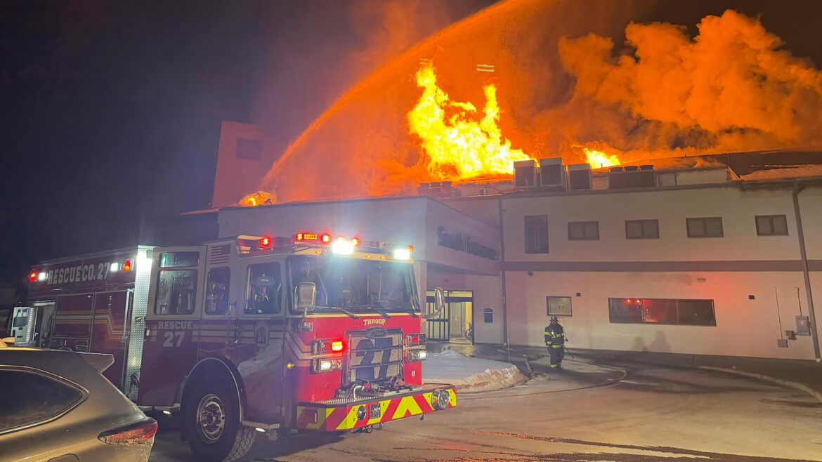 Emergency crews evacuate patients and battle blaze at Pennsylvania hospital