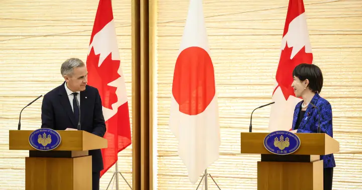 Canada and Japan sign partnership deal on defence, energy, trade – National