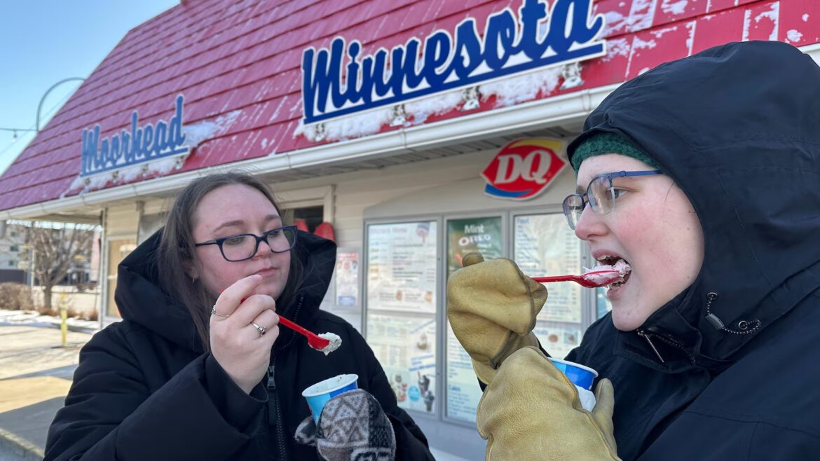 People line up for treats every March 1 at this Minnesota Dairy Queen as tradition