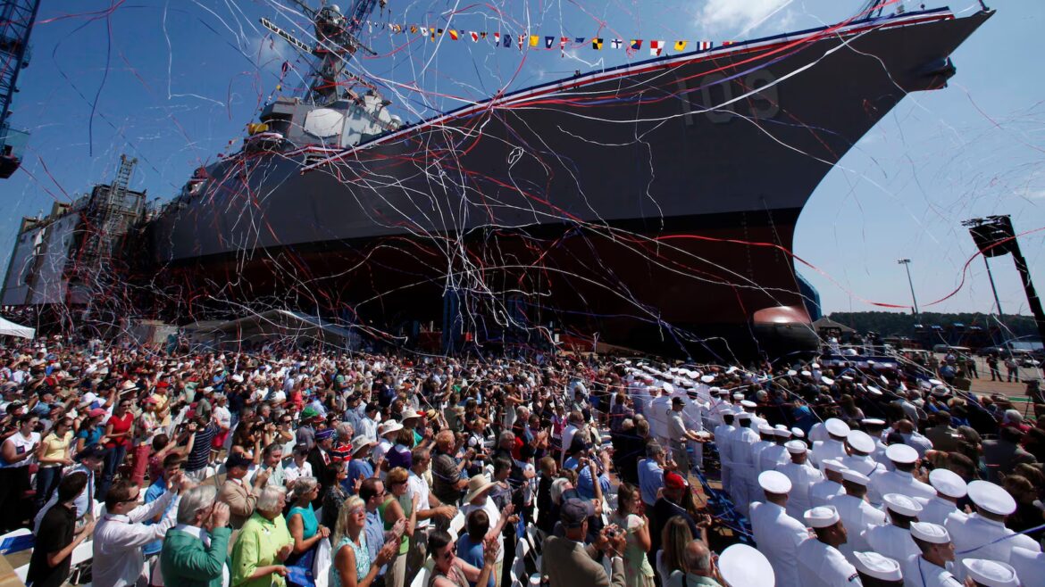 Hundreds go on strike at major Navy shipbuilder in Maine over wages and benefits