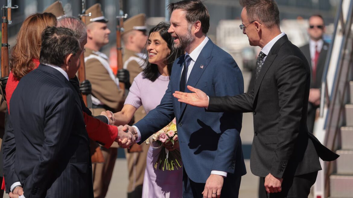 Vance arrives in Hungary hoping to boost Orbán’s election campaign