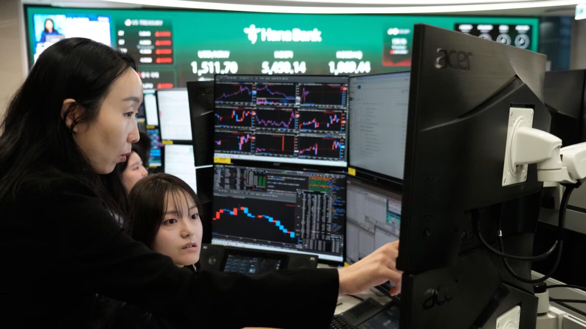 Asian shares mostly gain as focus turns to a deadline issued by President Trump on Iran