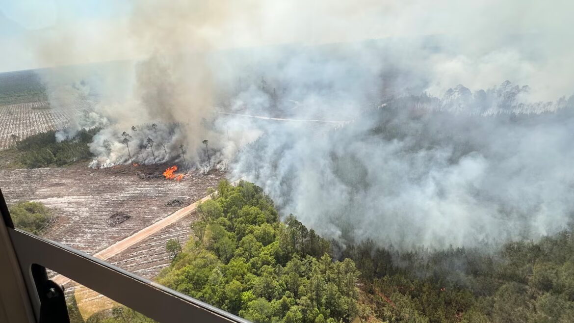 Heavy weekend rain slows 2 sprawling Georgia wildfires, even as new blazes start