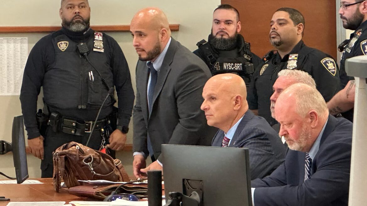 Ex-NYPD sergeant freed from jail while he appeals his conviction for deadly cooler throw