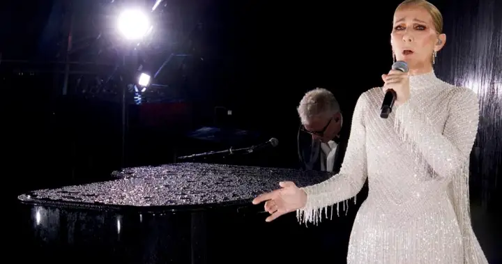 Céline Dion’s Paris Olympic gown on display in Montreal
