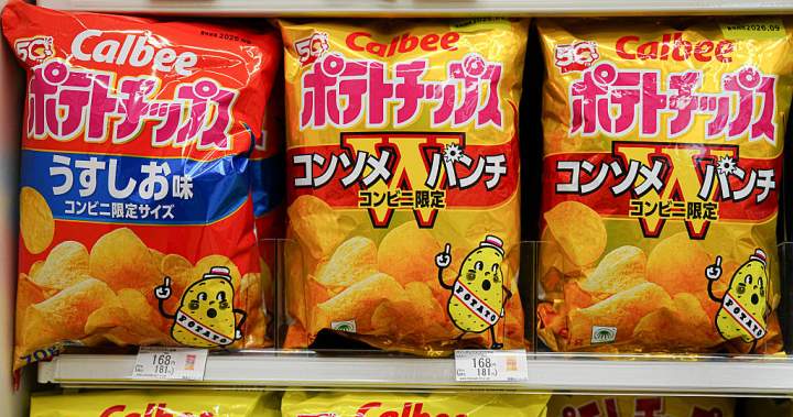 Popular Japanese snack brand turns to monochrome packaging over Iran war – National