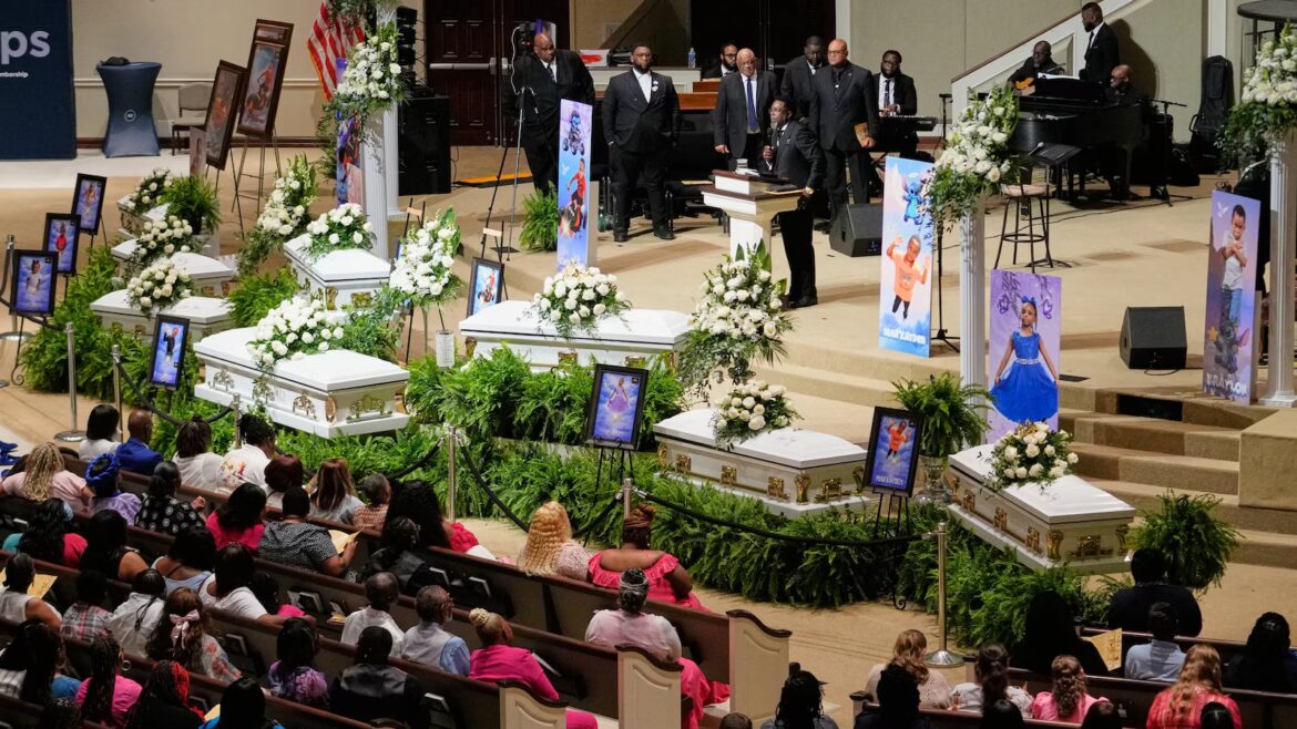 Eight children killed in Louisiana mass shooting remembered at funeral