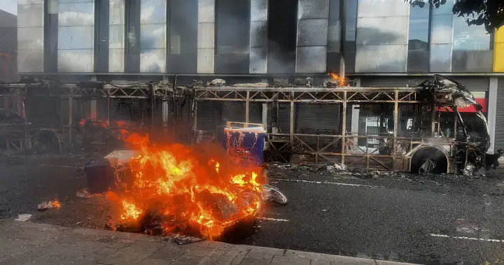 Belfast sees violent unrest after stabbing as victim’s family urges calm – National