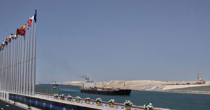 Drone hits gas vessel near Suez Canal, threatening to expand Iran war
